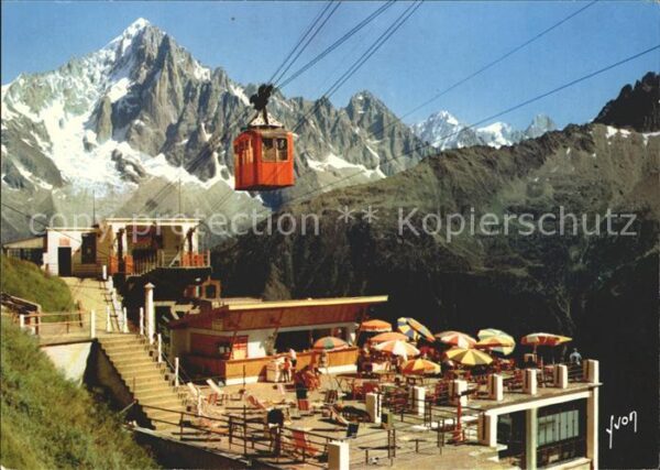 Seilbahn Brevent Massif du Mont-Blanc Plan Praz