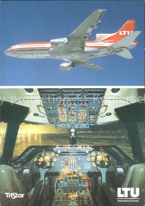 Flugzeuge Zivil LTU TriStar L-1011-500 Cockpit