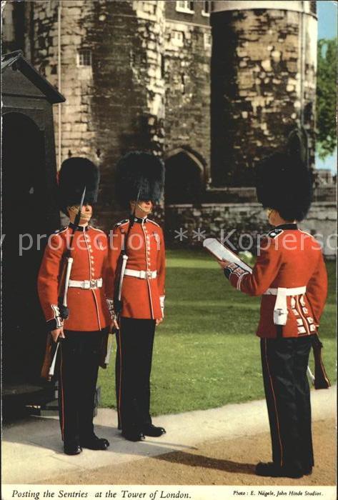 Leibgarde Wache Posting the Sentries Tower of London
