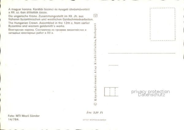 Krone Koenigshaeuser Magyar Korona Ungarn – Bild 2
