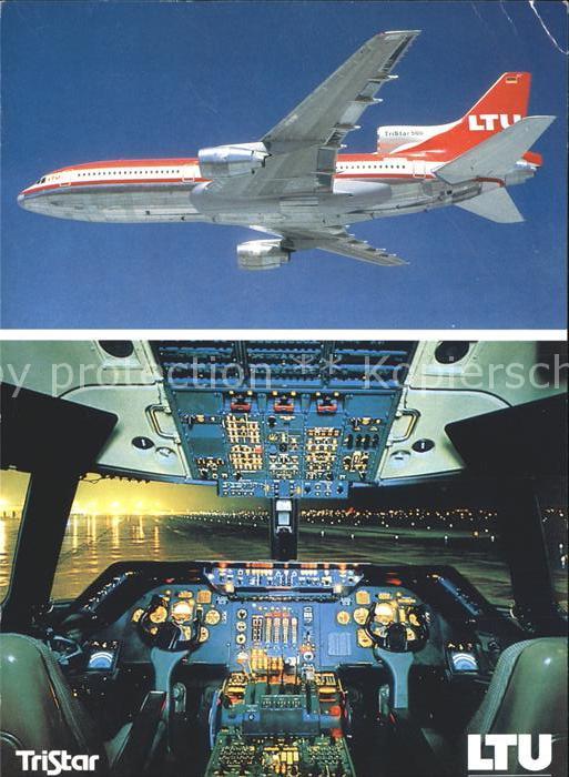 Flugzeuge Zivil LTU TriStar L-1011-500 Cockpit