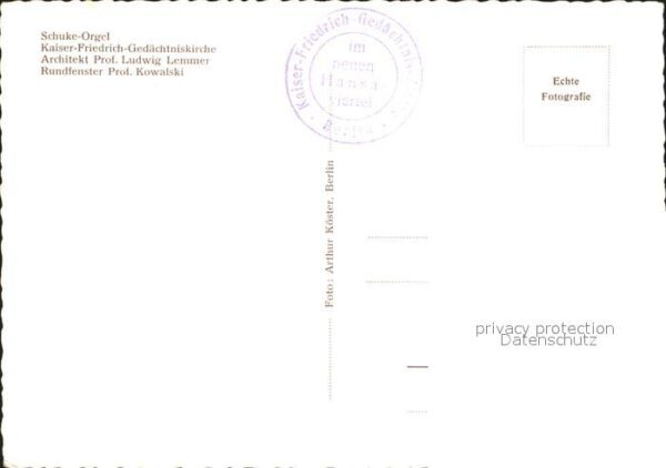 Kirchenorgel Schuke-Orgel Kaiser-Friedrich-Gedächtni – Bild 2