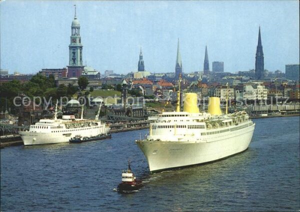 Dampfer Oceanliner Hamburg Hafen