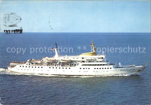 Schiffe Ships Navires MS Wappen von Hamburg Hadag-Seebäderflo