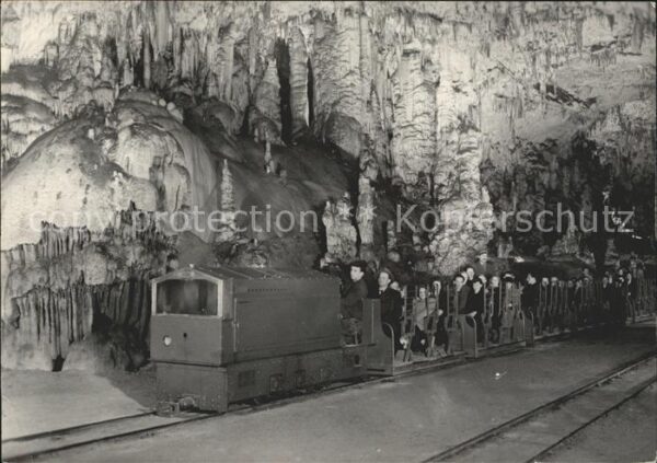 Bergbahn Höhle Postojnska Jama Vlak