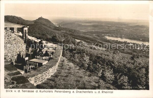 Foto Zeitz F.G. Nr. 2277 Kurhotel Petersberg Drachenfels Rh