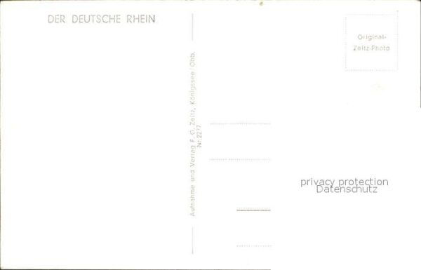 Foto Zeitz F.G. Nr. 2277 Kurhotel Petersberg Drachenfels Rh – Bild 2