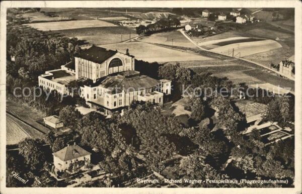 Bayreuth Fliegeraufnahme Richard Wagner Festspie