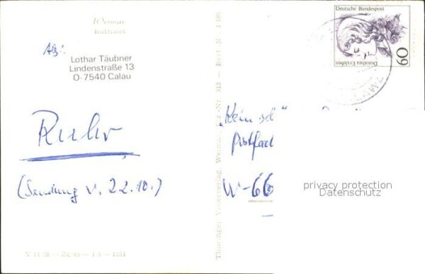 Weimar Thueringen Rathaus – Bild 2