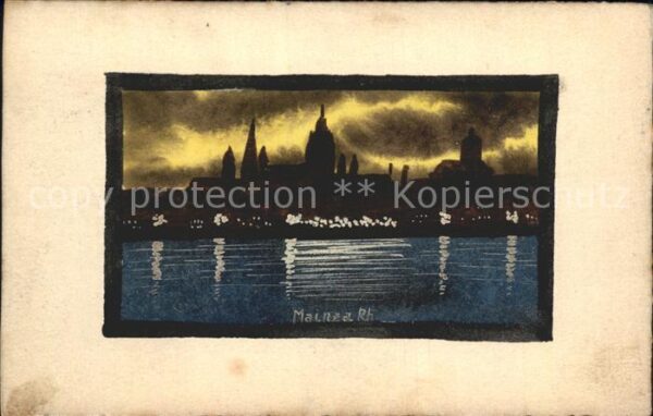 Mainz Rhein Künstlerkarte