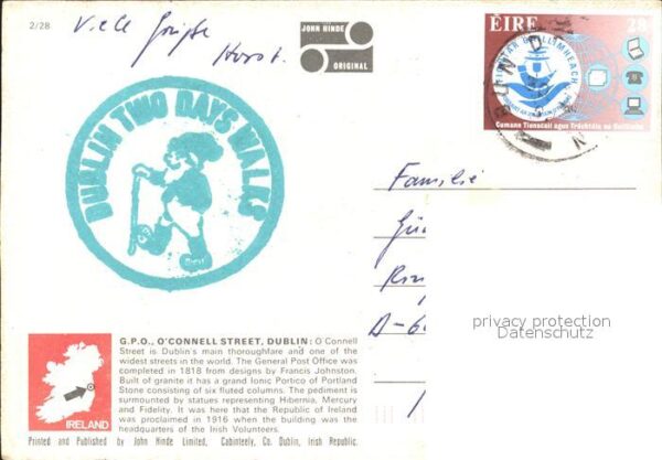 Dublin Ireland Post Office O`Connell Street – Bild 2
