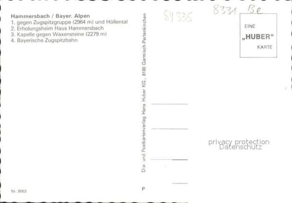 Hammersbach Grainau Erholungsheim Haus Hammersbach Kapelel – Bild 2