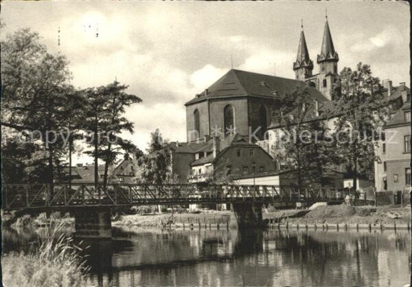 Hof Saale Saalepartie mit Michaeliskirche