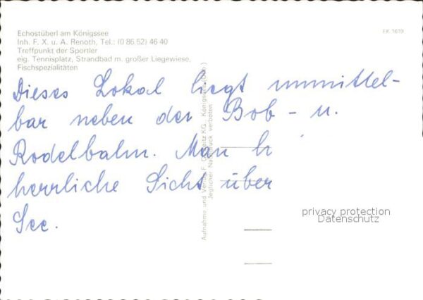 Koenigsee Berchtesgaden Echostüberl Restaurant – Bild 2