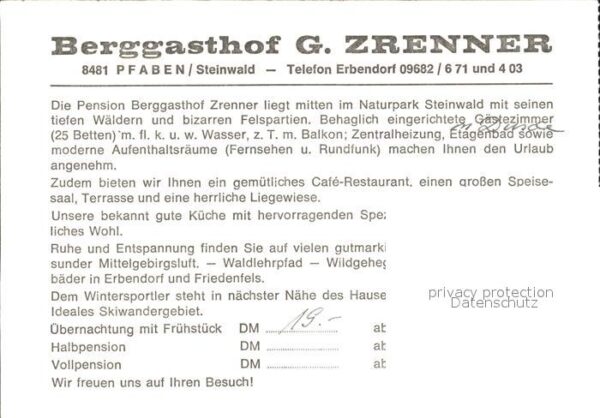 Pfaben Berggasthof Zrenner – Bild 2