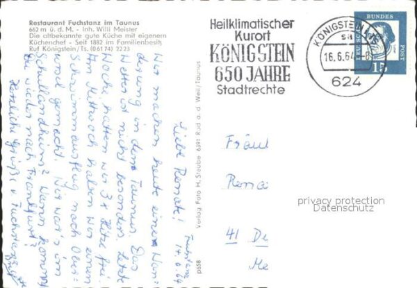 Koenigstein Taunus Restaurant Fuchstanz – Bild 2