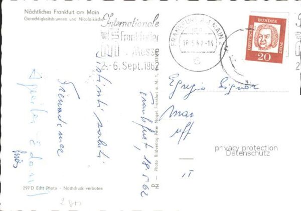 Frankfurt Main Gerechtigkeitsbrunnen und Nikolaikirche – Bild 2