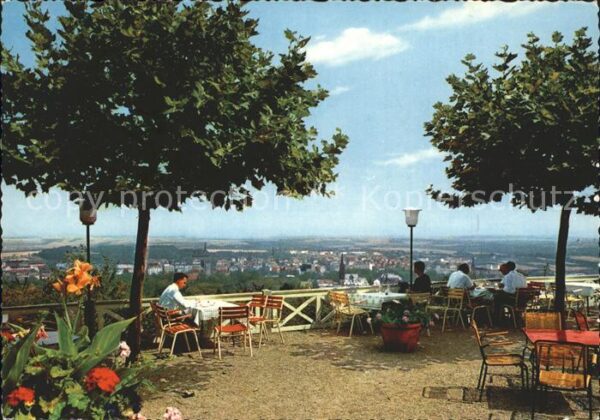 Bad Nauheim Blick vom Johannisberg Restaurant Terra