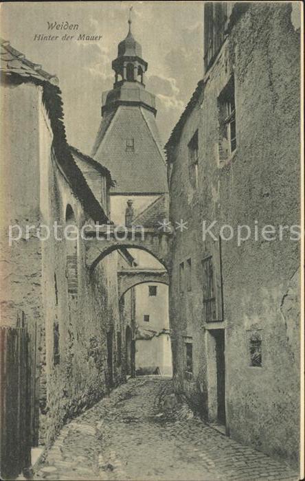 Weiden Oberpfalz Hinter der Mauer Gasse