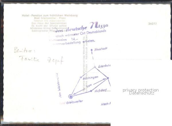 Bad Gleisweiler Hotel Pension zum fröhlichen Weinberg – Bild 2
