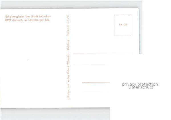 Ambach Starnbergersee Erholungsheim der Stadt München – Bild 2