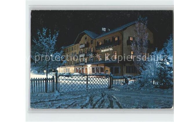 Bolzano Parkhotel Stotter bei Nacht