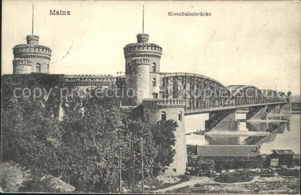 Mainz Rhein Eisenbahnbrücke