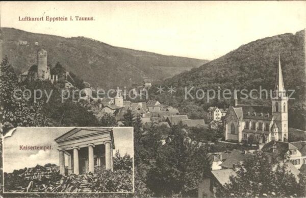 Eppstein Taunus Ortsansicht Kirche Kaisertempel