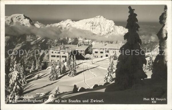 Bad Reichenhall Predigtstuhl Berghotel mit Staufen und