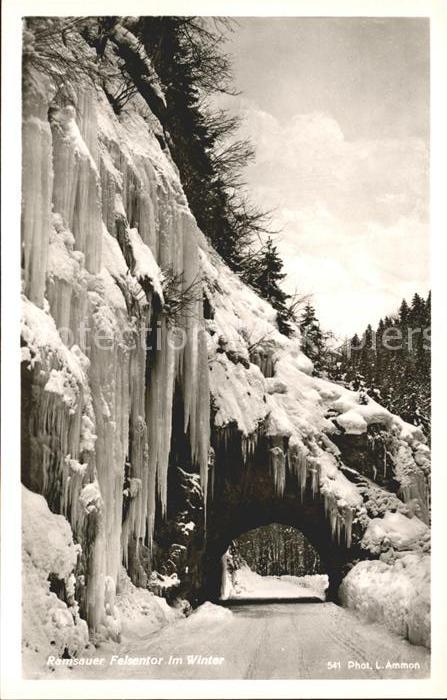 Ramsau Berchtesgaden Ramsauer Felsentor im Winter