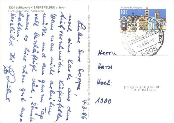 Kiefersfelden Teilansicht mit alter Pfarrkirche – Bild 2