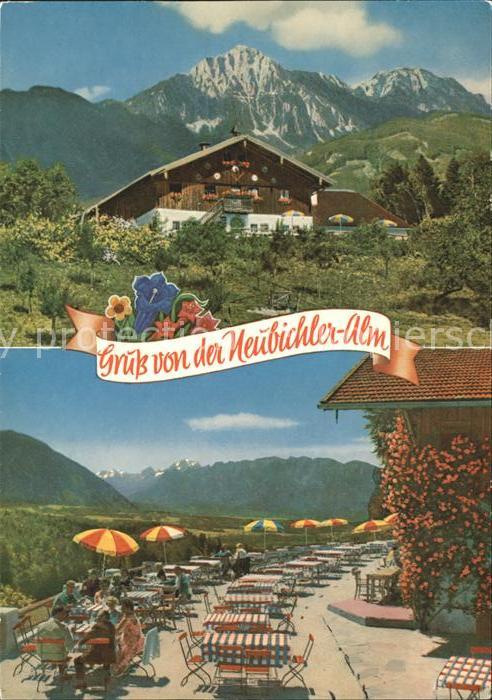 Untersberg Berggaststätte Neubichler Alm Terrasse