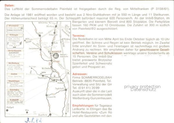 Pleinfeld Sommerrodelbahn Fliegeraufnahme – Bild 2