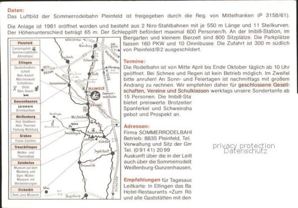 Pleinfeld Sommerrodelbahn Fliegeraufnahme – Bild 2