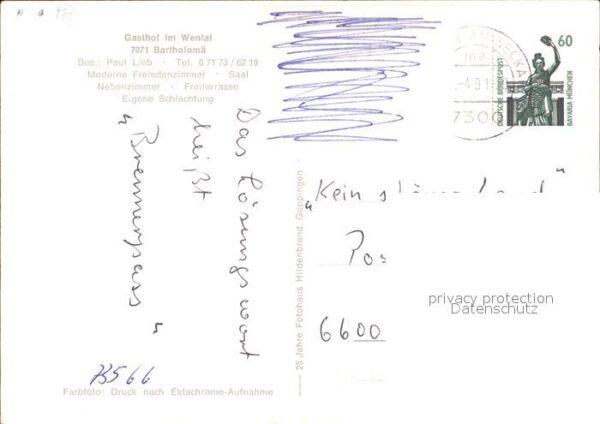 Bartholomae Gasthof im Wental Felsformation – Bild 2