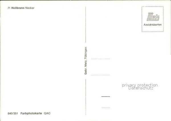 Heilbronn Neckar Stadtblick Kirche – Bild 2