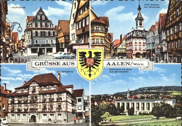Aalen Hauptstr Altes Rathaus Sponturm Bürgerh