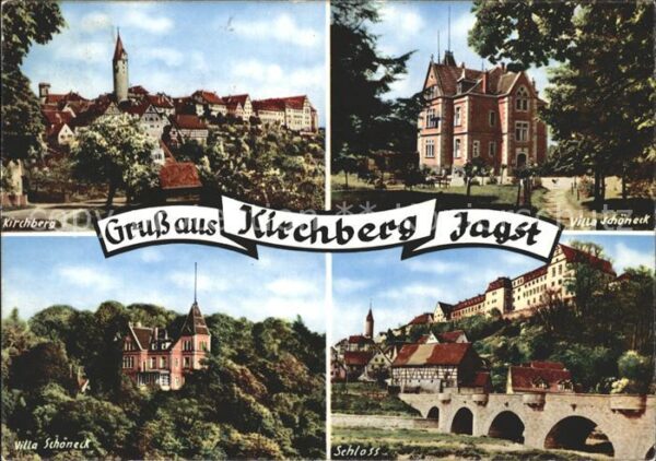 Kirchberg Jagst Stadtansicht Villa Schöneck Schloss