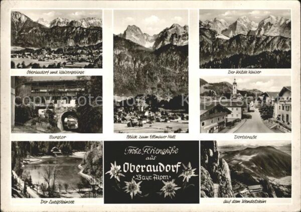 Oberaudorf mit Kaisergebirge Ellmauer Halt Wilder
