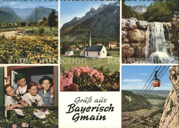Bayerisch Gmain Kurpark Pfarrkirche Weissbachschlucht T