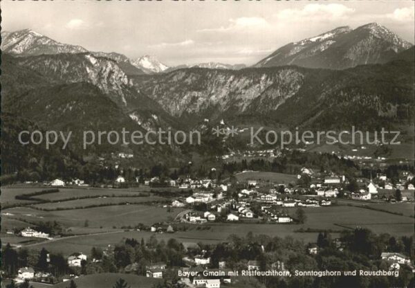 Bayerisch Gmain mit Ristfeuchthorn Sonntagshorn Rauschb