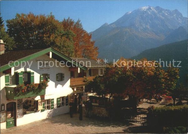 Ramsau Berchtesgaden Berggasthof Pension Zipflhäusl mit Watz