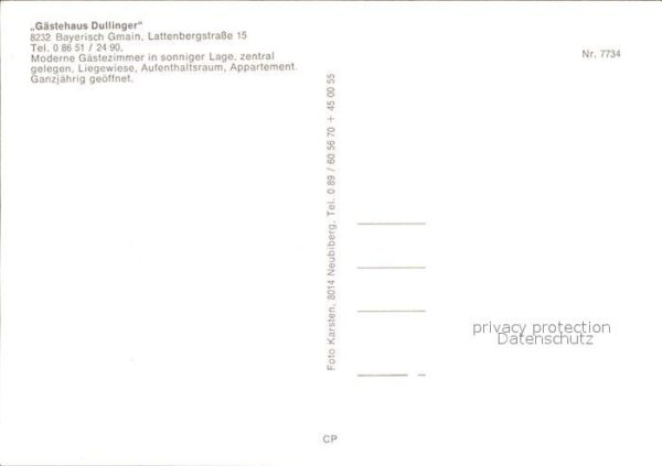 Bayerisch Gmain Gästehaus Dullinger – Bild 2