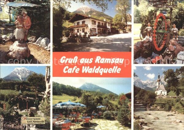 Ramsau Berchtesgaden Cafe Waldquelle Bergkurgarten Details W