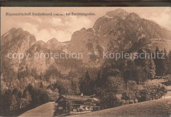 Berchtesgaden Alpenwirtschaft Vorderbrand
