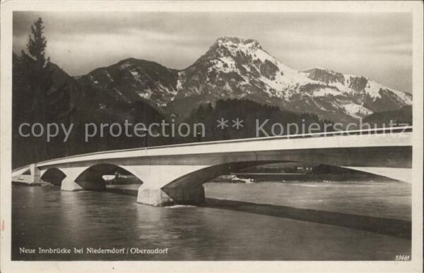 Oberaudorf Neue Innbrücke bei Niederndorf