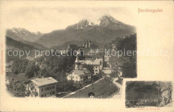 Berchtesgaden Panorama Salzsee im Bergwerk