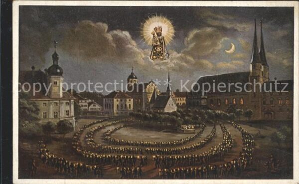 Altoetting Lichterprozession um die Gnadenkapelle