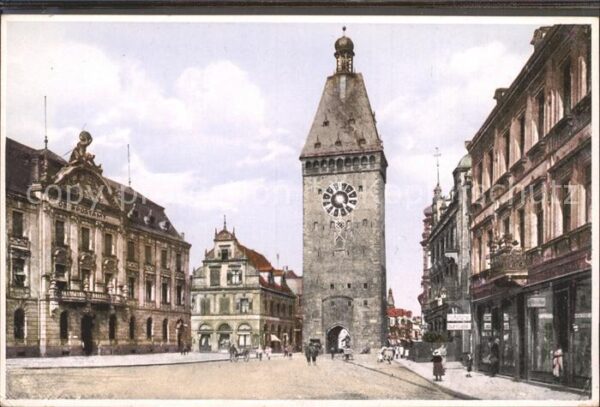 Speyer Rhein Altpörtelplatz Stadttor