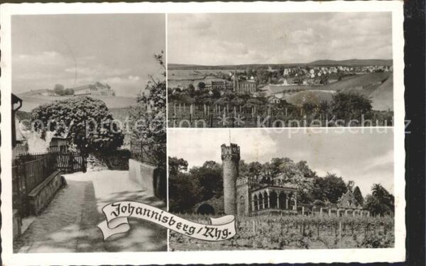 Johannisberg Rheingau Panorama Strassenpartie Burg Schwarzens